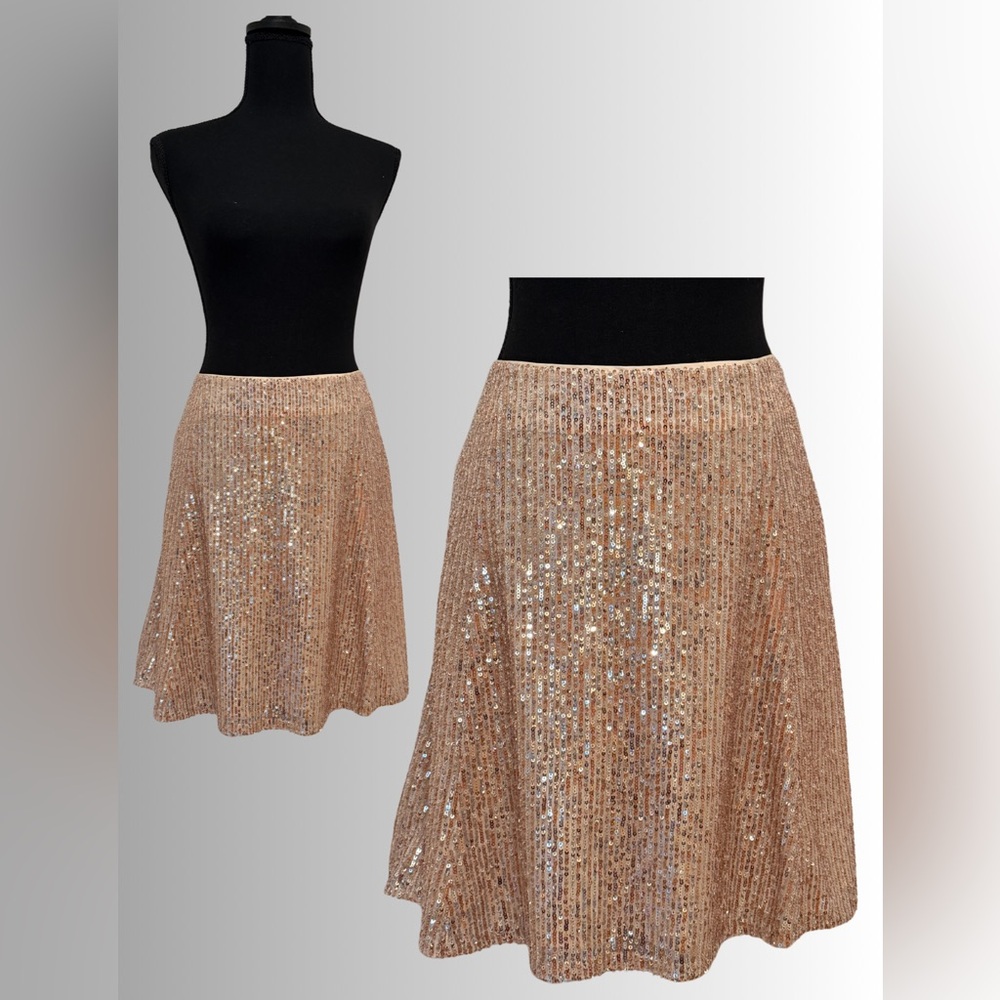 NWT - LOFT Outlet - Half Length Sequin Skirt - Sz 10